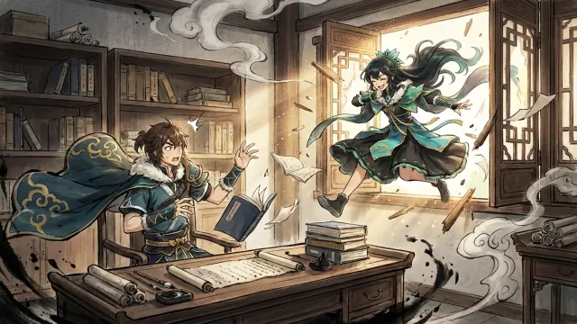 書房驚嚇 — 東方啟與沫檸