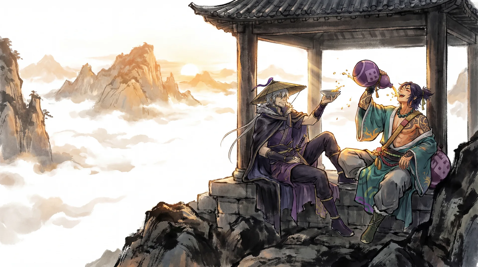 古晨與崇陽 — 山巔對飲