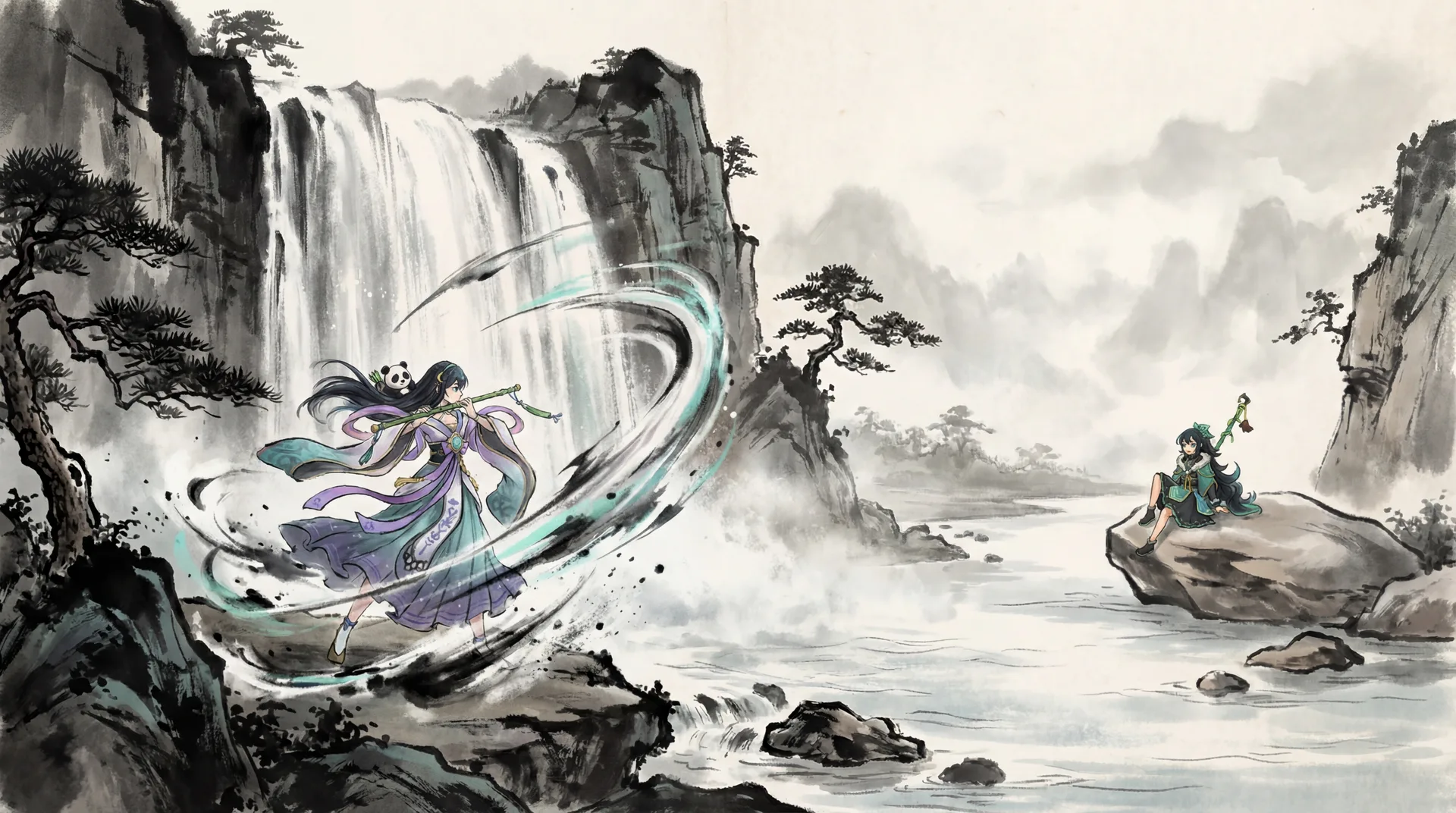 瑤琴劍 — 瀑布之畔